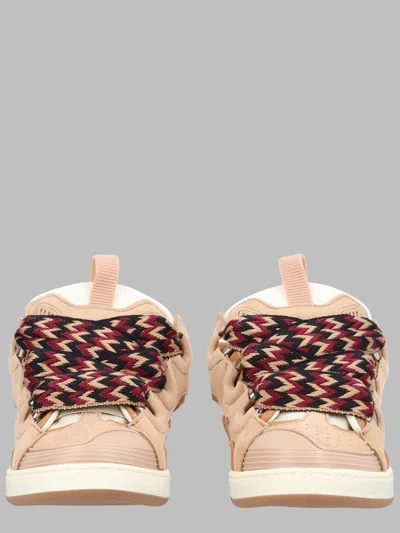 Lanvin Kids Mini Leather Tennis Sneakers In Multi