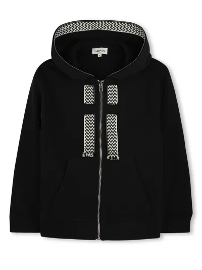 Lanvin Kids Sweatshirt In Black