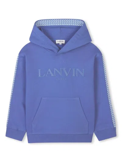 Lanvin Kids Sweatshirt In Blue