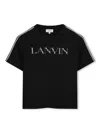 Lanvin Black T-shirt For Boy With Logo