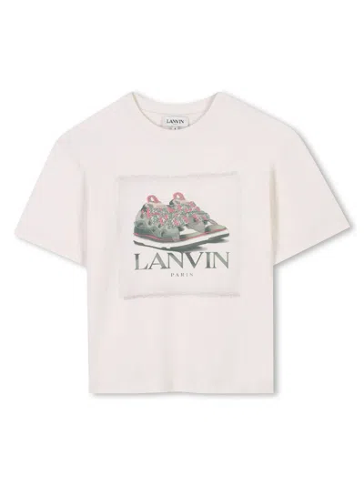 Lanvin Kids T-shirt In Beige
