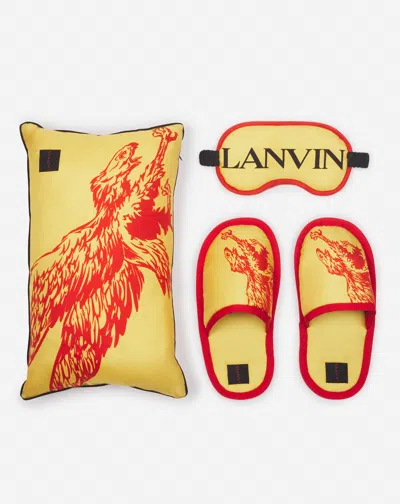 Lanvin Kit De Voyage Aigle En Soie  X Future Pour Homme In Yellow