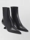 Lanvin Kitten Heel Ankle Boots 50 Mm Lambskin In Black
