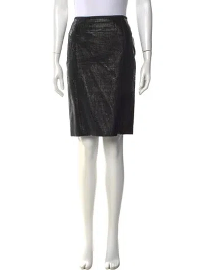 Pre-owned Lanvin Knee-length Skirt In Black