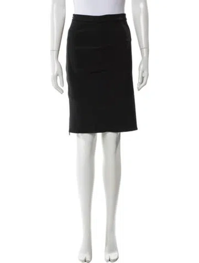 Pre-owned Lanvin Knee-length Skirt In Black
