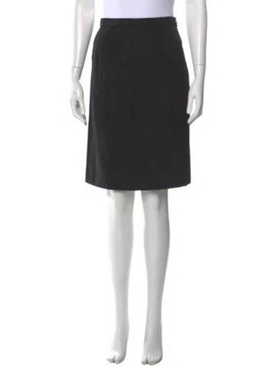 Pre-owned Lanvin Knee-length Skirt In Black