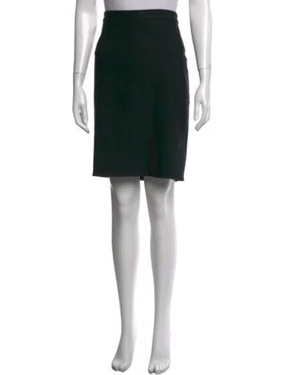 Pre-owned Lanvin Knee-length Skirt In Black