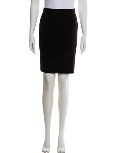 Pre-owned Lanvin Knee-length Skirt In Brown