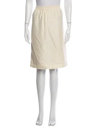 Pre-owned Lanvin Knee-length Skirt In Neutrals