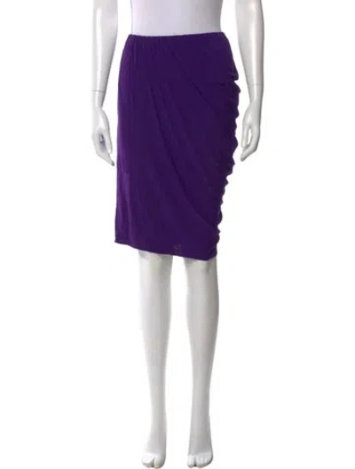 Pre-owned Lanvin Knee-length Skirt In Purple