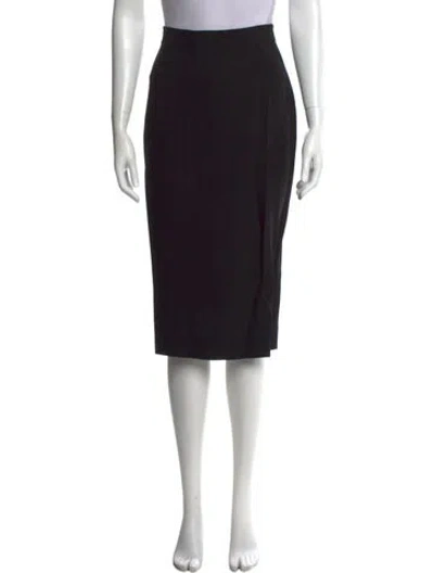 Pre-owned Lanvin Knee-length Skirt W/ Tags In Black