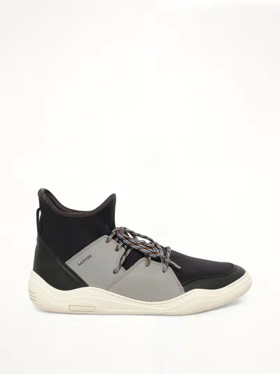 Lanvin Knit Lace Up Neo Sneaker In Multi