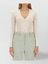 Lanvin Wool Cardigan In Neutral