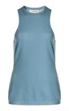 Lanvin Knit Wool-blend Tank Top In Blue