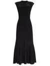 Lanvin Knitted Maxi Dress In Black