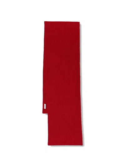 Lanvin Knitted Scarf In Red