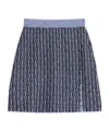 Lanvin Patterned Intarsia-knit Mini Skirt In Black
