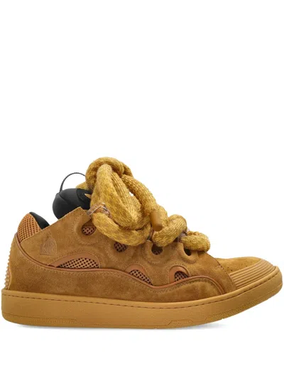 LANVIN KNOTTED LACE-UP SNEAKERS