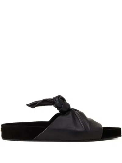 Lanvin Knotted Sandals In Black