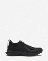 Lanvin Logo-detail Mesh Sneakers In Black/black