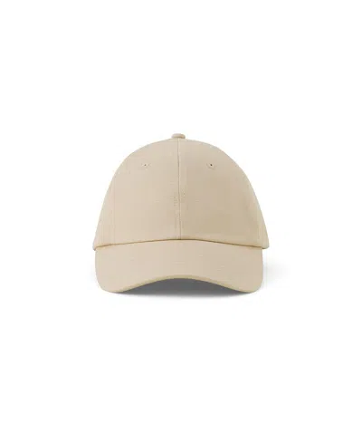 Lanvin Label Cotton Cap In Gold