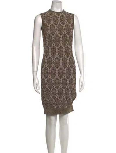 Pre-owned Lanvin Lace Pattern Knee-length Dress
