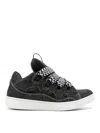 Lanvin Round Head Low-cut Casual Shoes In Black