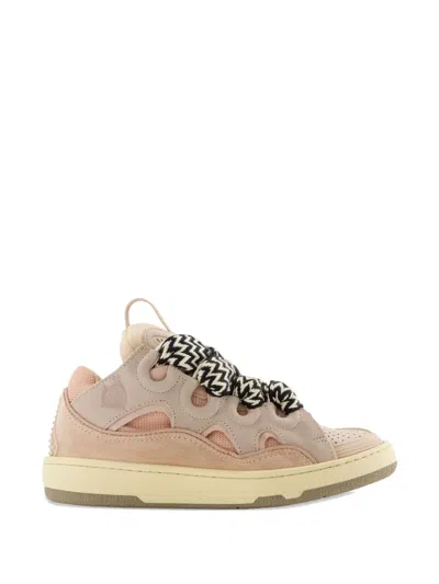 Lanvin Lace-up Fastening Sneakers In Neutral