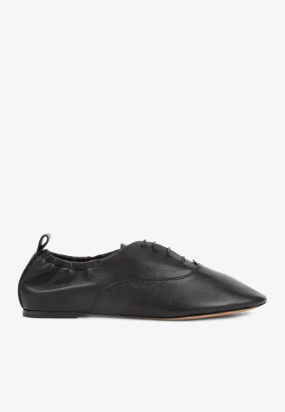 LANVIN LEATHER LACE-UP SHOES