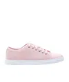 Lanvin Lace-up Low-cut Casual Shoes In Pink