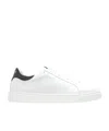Lanvin Low-top Sneaker In Smooth Calf Leather In White