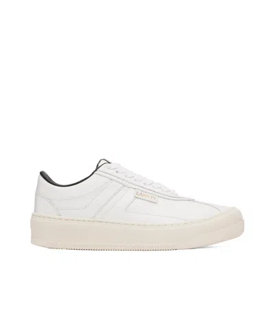 Lanvin Lace-up Low-top Sneakers In White