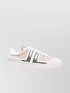 LANVIN LACE-UP LOW TOP SNEAKERS WITH CONTRAST STRIPES AND ROUND TOE