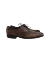 Lanvin Lace-up Oxfords In Brown Calfskin Leather In Brown