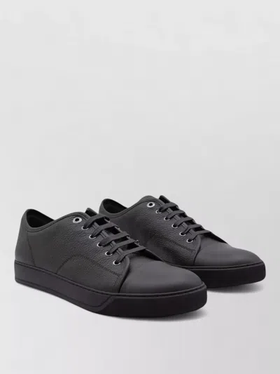Lanvin Lace Up Sneakers Eyelet Detailing Rubber Sole In Multi