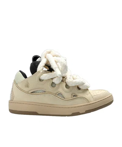 Lanvin Lace-up Sneakers In White
