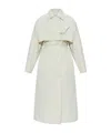 Lanvin Cotton Trench Coat In White