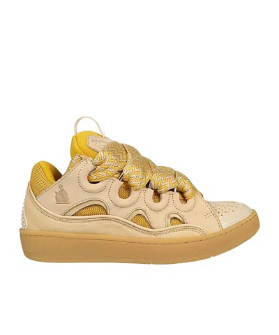 Lanvin Laced Sneakers In Nude