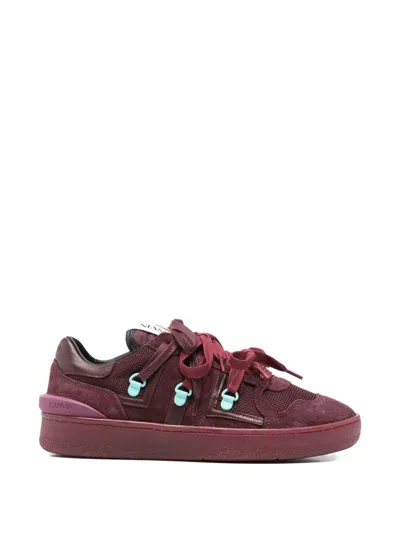 Lanvin Laced Sneakers In Purple