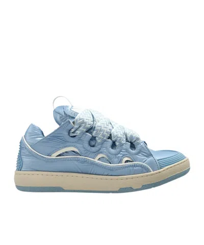 Lanvin Lace-up Sneakers In Blue