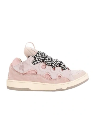 Lanvin Lace-up Sneakers In Pink