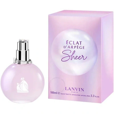 Lanvin Ladies Eclat D'arpege Sheer Edt Spray 3.4 oz (tester) Fragrances 3386460123198 In White