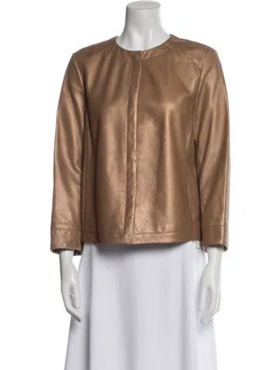 Pre-owned Lanvin Lamb Leather Evening Jacket W/ Tags In Multi