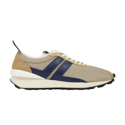 Pre-owned Lanvin Bumpr Sneaker 'beige Blue' | Tan | Men's Size 48 In Brown