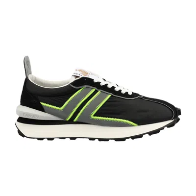 Pre-owned Lanvin Bumpr Sneaker 'black Silver Neon Yellow' | Men's Size 49