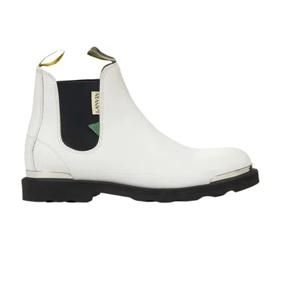 Pre-owned Lanvin Chelsea Boot 'white' | Men's Size 45