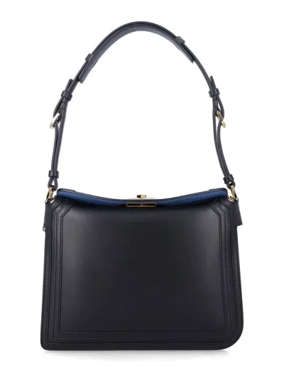 Lanvin Compagnon 20 Leather Bag In Black