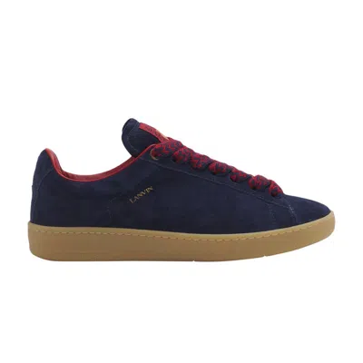 Pre-owned Lanvin Curb Lite Low 'blue Red' | Men's Size 41