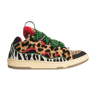 Pre-owned Lanvin Curb Sneakers 'animal Print' | Multi-color | Men's Size 42