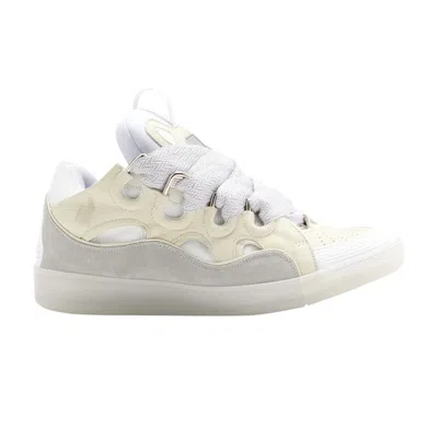 Pre-owned Lanvin Curb Sneakers 'beige' | Cream | Men's Size 40 In White